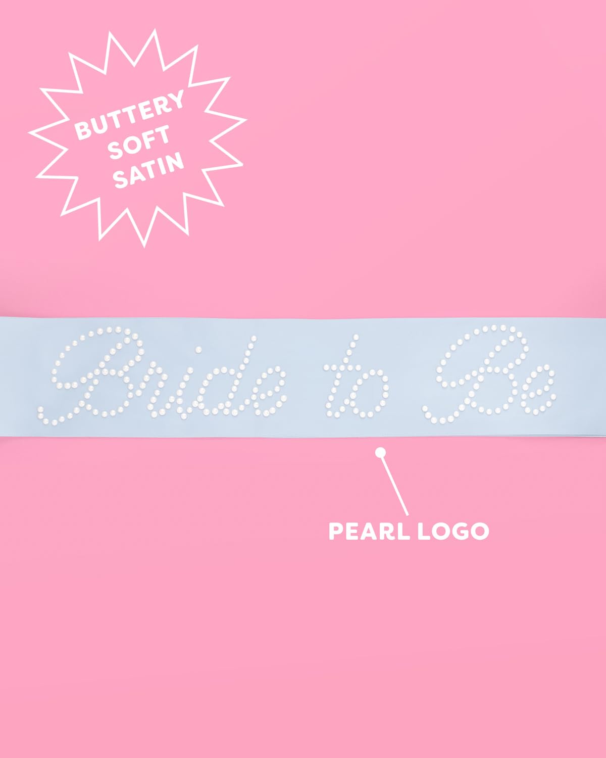 Xo, Fetti Bachelorette Blue Pearl Bride To Be Sash | Bach Party Decorations, Engagement Supplies, Something Blue Bridal Shower G